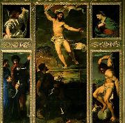 TIZIANO Vecellio Polyptych of the Resurrection painting